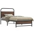Estructura de cama sin colchón 90x190 cm madera marrón