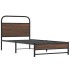 Estructura de cama sin colchón 90x190 cm madera marrón