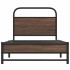 Estructura de cama sin colchón 90x190 cm madera marrón