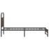 Estructura de cama sin colchón 90x190 cm madera marrón
