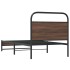 Estructura de cama sin colchón 90x190 cm madera marrón