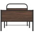 Estructura de cama sin colchón 100x200 cm madera marrón