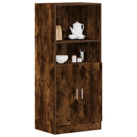 Mueble cocina madera ingeniería roble ahumado 38x41,5x131,5