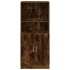 Mueble cocina madera ingeniería roble ahumado 38x41,5x131,5
