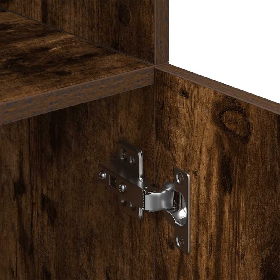 Mueble cocina madera ingeniería roble ahumado 38x41,5x131,5