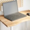 Tablero escritorio rectangular madera maciza roble sin tratar