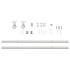 Kit de herrajes para puerta corredera 200 cm acero