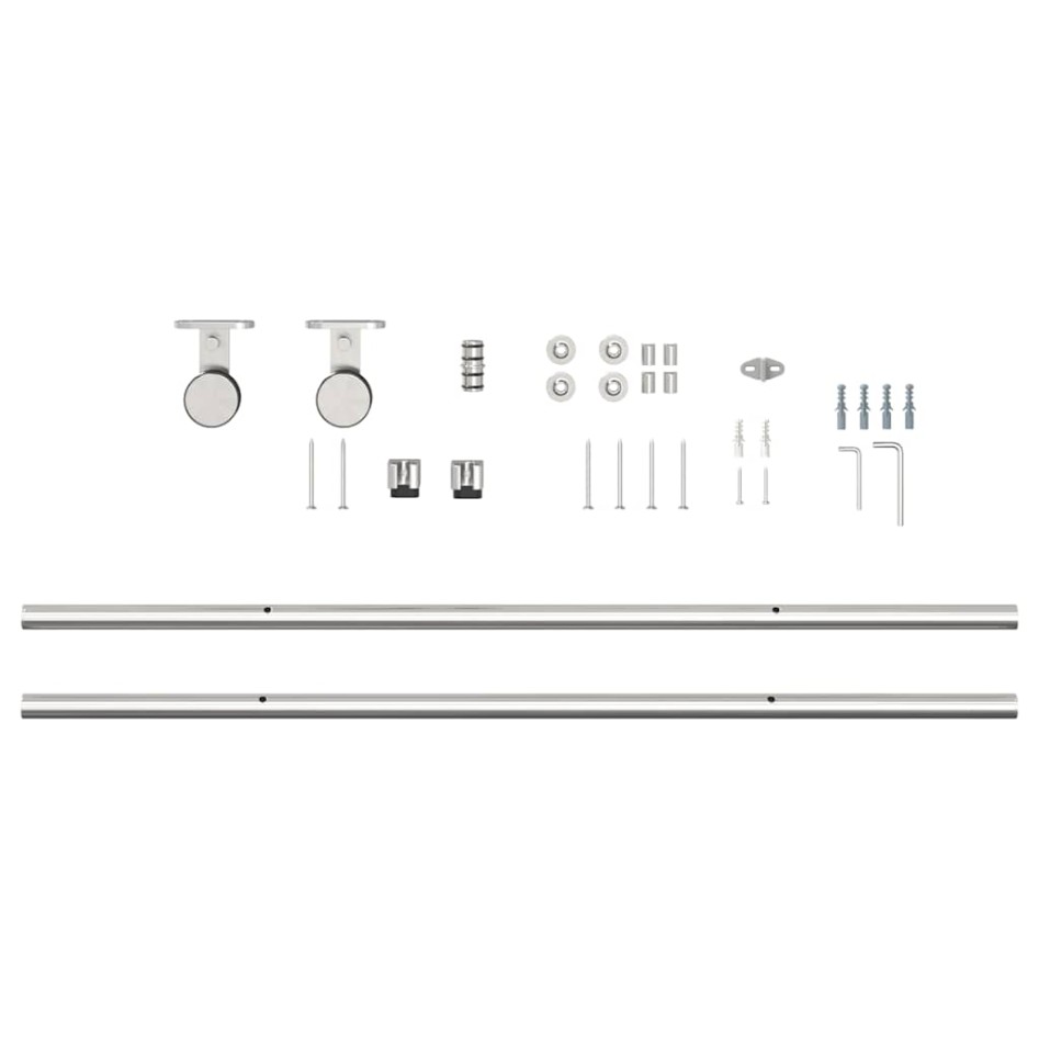 Kit de herrajes para puerta corredera 200 cm acero