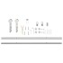 Kit de herrajes para puerta corredera 200 cm acero