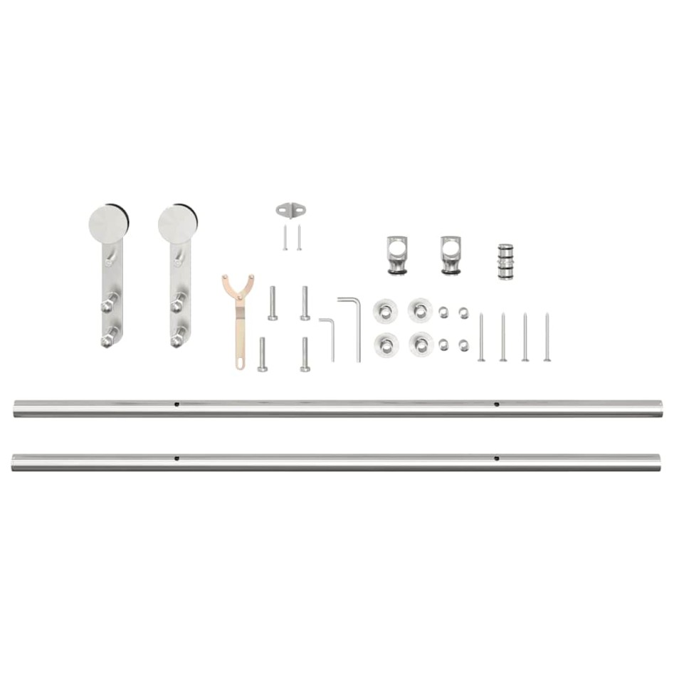 Kit de herrajes para puerta corredera 200 cm acero