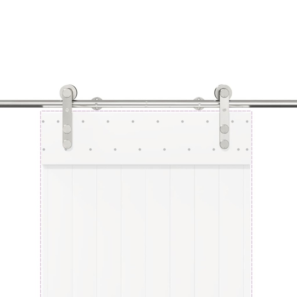 Kit de herrajes para puerta corredera 200 cm acero