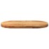Tablero de mesa ovalado madera maciza de roble 80x40x4