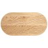 Tablero de mesa ovalado madera maciza de roble 80x40x4