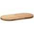 Tablero de mesa ovalado madera maciza de roble 80x40x4
