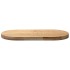 Tablero de mesa ovalado madera maciza de roble 80x40x4