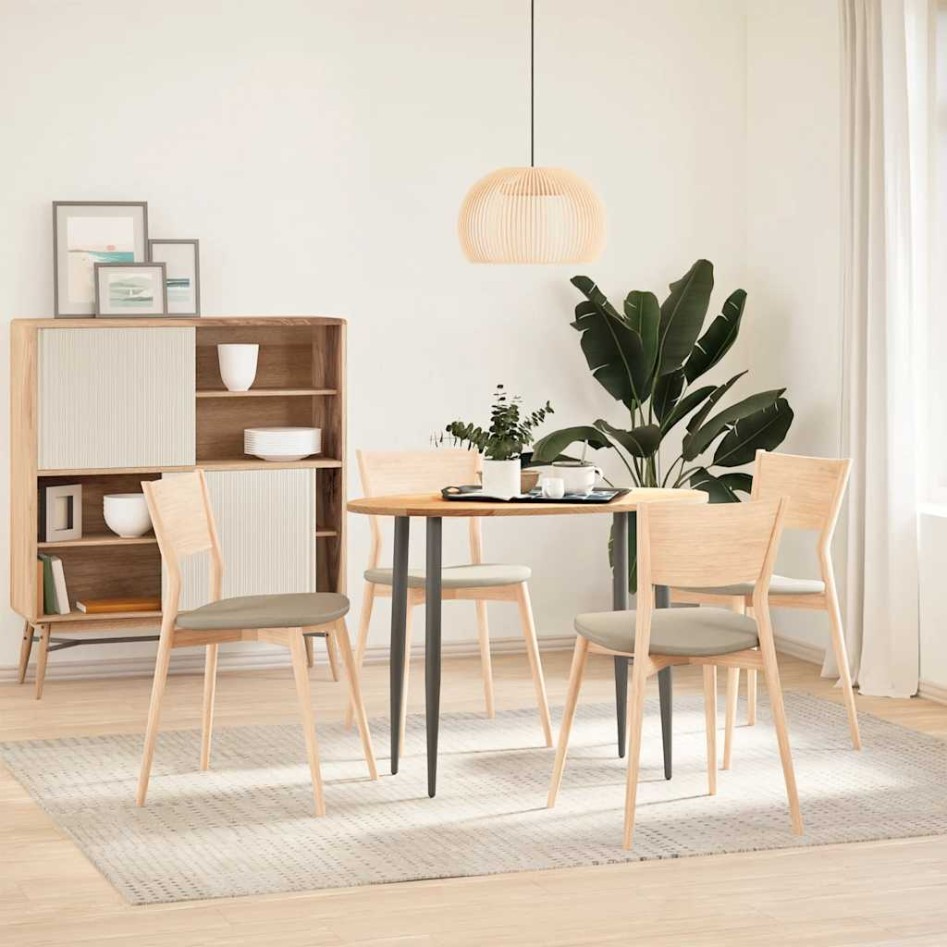 Tablero de mesa ovalado madera maciza de roble 100x50x2