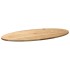 Tablero de mesa ovalado madera maciza de roble 100x50x2