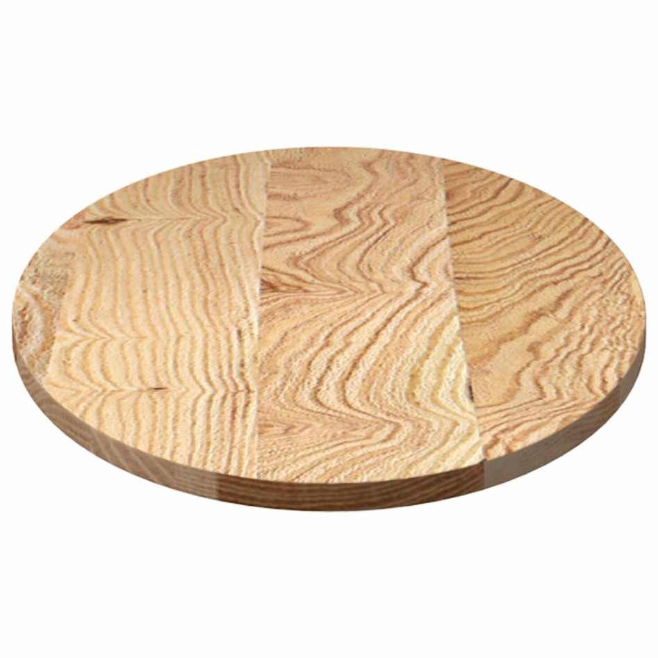 Tablero de mesa ovalado madera maciza de roble 100x50x2