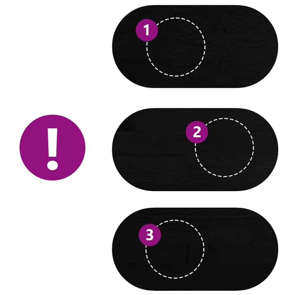 Tablero de mesa ovalado madera maciza de roble 100x50x2