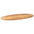 Tablero de mesa ovalado madera maciza de roble 100x50x2