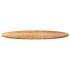 Tablero de mesa ovalado madera maciza de roble 100x50x2