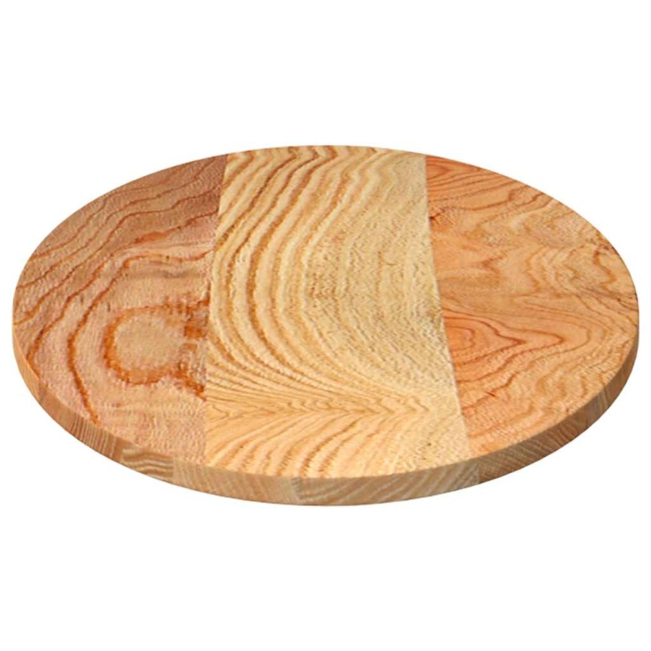 Tablero de mesa ovalado madera maciza de roble 100x50x2