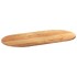 Tablero de mesa ovalado madera maciza de roble 120x60x2
