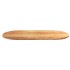 Tablero de mesa ovalado madera maciza de roble 120x60x2