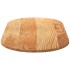 Tablero de mesa ovalado madera maciza de roble 120x60x2