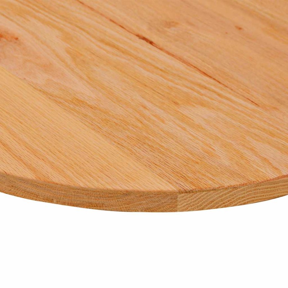 Tablero de mesa ovalado madera maciza de roble 120x60x2