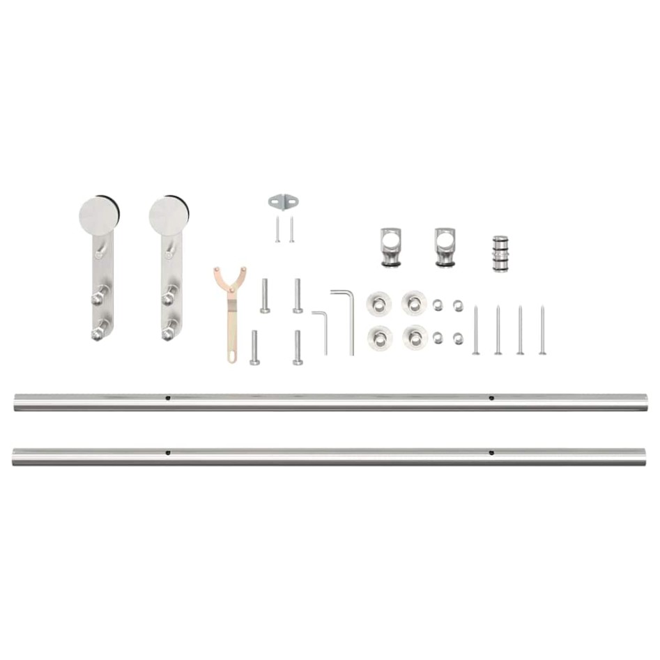 Kit de herrajes para puerta corredera 183 cm acero