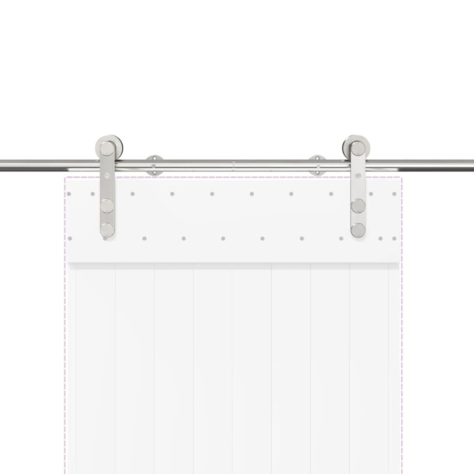 Kit de herrajes para puerta corredera 183 cm acero