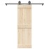 Kit de herrajes para puertas correderas acero negro 183