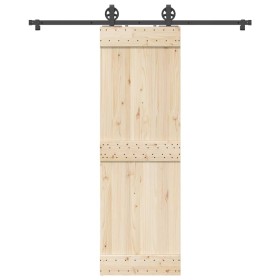 Kit de herrajes para puertas correderas acero negro 183