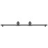 Kit de herrajes para puertas correderas acero negro 183