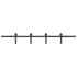 Kit de herrajes para puertas correderas acero negro 200