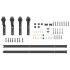 Kit de herrajes para puertas correderas acero negro 200
