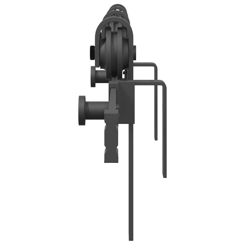 Kit de herrajes para puertas correderas acero negro 200