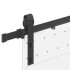 Kit de herrajes para puertas correderas acero negro 200