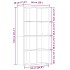 Estantería madera de ingeniería envejecida 66x30x130