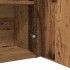 Aparador de madera contrachapada madera envejecida 60x30x75