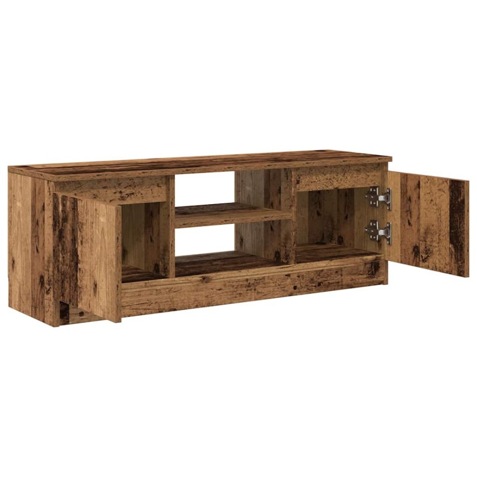 Mueble para TV madera ingeniería madera envejecida 102x30x36