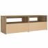 Mesitas de noche luces LEDs 2 uds roble artesanal 60x35x40