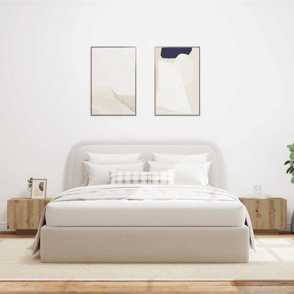 Mesita de noche madera de ingeniería roble artisian