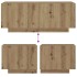 Mesita de noche madera de ingeniería roble artisian