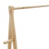 Perchero con estantes y ruedas 132x45,5x155,5 cm