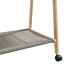 Perchero con estantes y ruedas 132x45,5x155,5 cm