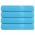 Toallas de sauna 4 uds 100% algodón turquesa 80x200 cm 360
