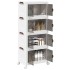 Caja de almacenamiento apilable con ruedas 4 niveles 28