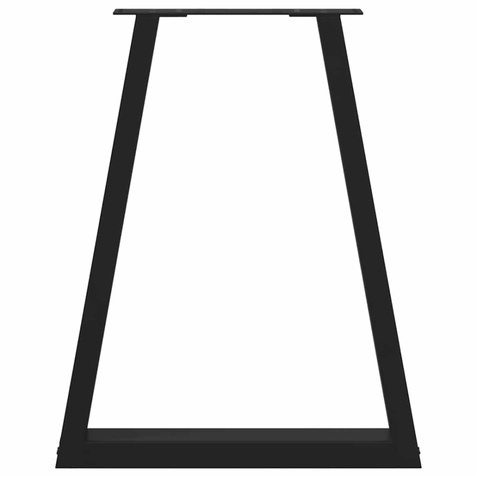 Patas para mesa de centro en forma de V 2 uds acero